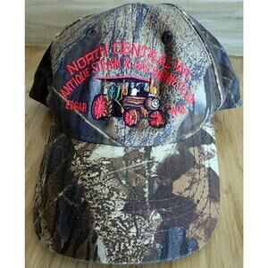 North Central Wisconsin Antique Steam Gas Engine Club Edgar Cap Hat Camo